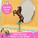 Horse Jewelry Box - Horse Toys for Girls Age 4-6- Kids Jewelry Box with Spinning Horse - 6 x 4.7 x 3.5 in - Image 4