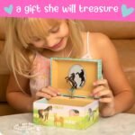 Horse Jewelry Box - Horse Toys for Girls Age 4-6- Kids Jewelry Box with Spinning Horse - 6 x 4.7 x 3.5 in - Image 7