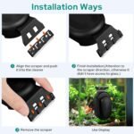 KEDSUM Aquarium Magnetic Glass Cleaner, Fish Tank Glass Cleaner Algae Scraper Brush for Glass Aquariums, Floating Magnet Cleaning Scrubber Tool with Handle Designv - Image 3