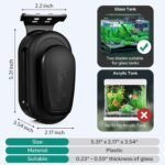 KEDSUM Aquarium Magnetic Glass Cleaner, Fish Tank Glass Cleaner Algae Scraper Brush for Glass Aquariums, Floating Magnet Cleaning Scrubber Tool with Handle Designv - Image 4