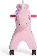 Radio Flyer Shimmer The Magical Unicorn with Interactive Lights and Sounds, Ride On Toy for Toddlers Ages 1-3, Pink Unicorn Toy for Kids, Medium - Image 3