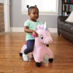Radio Flyer Shimmer The Magical Unicorn with Interactive Lights and Sounds, Ride On Toy for Toddlers Ages 1-3, Pink Unicorn Toy for Kids, Medium - Image 8