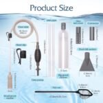 Aquarium Vacuum Gravel Cleaner Kit,Fish Tank Cleaning Kit with Two Tubes and Fish Net,Aquarium Siphon for Cleaning Water and Sand,Fit for Most Fish Tank - Image 3