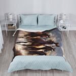 Horses Throw Blanket Plush Flannel Fleece Blanket Soft Lightweight Cozy Blankets for Bed Couch Sofa Travel 50"X40" - Image 9