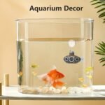 Floating Fish Tank Decoration, Aquarium Air Pump Decorations Little Cute Retro Submarine Aquarium Decoration with Float Balls for Aquarium and Retro Old Submarine Wreck Ornament - Image 8