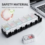 Restree Weekly Pill Organizer, 14 Compartments Portable Pill Box, 2 Times per Day AM/PM Medication Organizer, Moisture-Proof Travel Pill Case for Vitamin, Medicine, Fish Oil/Supplements (White) - Image 7