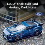 LEGO Speed Champions Ford Mustang Dark Horse Sports Car Toy, Buildable Ford Mustang Toy for Kids, Blue Toy Car Model Set, Gift Idea for Boys and Girls Aged 9 Years Old and Up, 76920 - Image 3