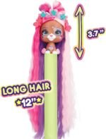 VIP Pets - Spring Vibes Series - Includes 1 VIP Pets Doll, 9 Surprises, 6 Accessories for Hair Styling | Girls & Kids Age 3+ - Image 4