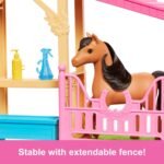 Barbie Toy Stable Playset with Fashion Doll, Small Toy Pony & 10+ Accessories, Inspired Mysteries: The Great Horse Chase - Image 5