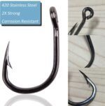 Fishing Live Bait Hooks 2X Strong Stainless Steel Fishing Hooks Saltwater Super Sharp Bait Fish Hooks Freshwater Circle Hooks - Image 4