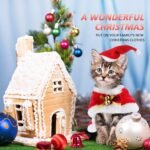 Syhood 4 Pieces Cat Christmas Outfit Christmas Cat Santa Hat and Scarf Christmas PET Costume Set Dog Puppy Kitten Cosplay Adjustable Costume Accessories for Small Cat - Image 8