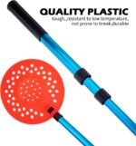 Sfcddtlg Adjustable Ice Fishing Skimmer Scoop- 33.4 Inch Winter Ice Fishing Scooper with Long Handle- Ice Fishing Gear for Scooping Out Ice While Fishing (Blue) - Image 4