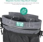 Dog Treat Pouch, Magnetic Closure Pet Training Treat Bag, with Built-in Poop Bag Dispenser, Removable Inner, Adjustable Belt, for Dog Training and Walking - Image 3