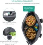 Dog Treat Pouch, Magnetic Closure Pet Training Treat Bag, with Built-in Poop Bag Dispenser, Removable Inner, Adjustable Belt, for Dog Training and Walking - Image 4