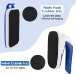 Lukovee Magnetic Aquarium Algae Scrapers Fish Tank Cleaner, Magnet Scratch-Free Glass Cleaner Floating Aquatic Clean Brush with Easy Use Solid Handle, Medium - Image 5