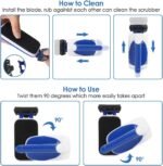 Lukovee Magnetic Aquarium Algae Scrapers Fish Tank Cleaner, Magnet Scratch-Free Glass Cleaner Floating Aquatic Clean Brush with Easy Use Solid Handle, Medium - Image 7