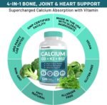 PrimeMD 4-in-1 Calcium Supplements for Women & Men - Calcium 600mg with Vitamin D3 K2 B12 5000 IU Supplement for Heart, Bone & Body Defenses - Gluten-Free, Non-GMO, Vegan Friendly (480 Count) - Image 4