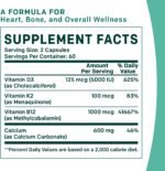 PrimeMD 4-in-1 Calcium Supplements for Women & Men - Calcium 600mg with Vitamin D3 K2 B12 5000 IU Supplement for Heart, Bone & Body Defenses - Gluten-Free, Non-GMO, Vegan Friendly (480 Count) - Image 6