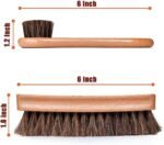 Horsehair Shoe Brush for Cleaning, Shoe Polish Brush Horse Hair Shoe Brush, Soft Shoe Shine Brush Shoe Cleaning Brush for Leather Shoes Boots & Sneakers (Light Brown) - Image 6