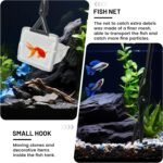 Aquarium Glass Cleaner, 7 in 1 Algae Remover for Fish Tank, Aquarium Cleaning Kit with Long Handle, Aquarium Net, Algae Scraper, Sponge Brush - Image 7