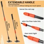 Aquarium Glass Cleaner, 7 in 1 Algae Remover for Fish Tank, Aquarium Cleaning Kit with Long Handle, Aquarium Net, Algae Scraper, Sponge Brush - Image 9