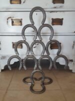 Rustic Horseshoe Christmas Tree - The Heritage Forge Natural Metal - Image 3