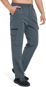 AIFARLD Mens Hiking Pants Cargo Fishing Pants Outdoor Waterproof Quick Dry Sport Lightweight with Multi Pockets - Image 4
