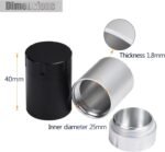 Portable Metal Small Pill Case, Aluminium Alloy Round Pill Box for Travel, Waterproof Pill Box Organizer, Pocket Daliy Pill Holder Pill Container for Medicine Vitamin Fish Oils (Silver) - Image 3