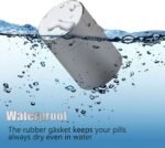 Portable Metal Small Pill Case, Aluminium Alloy Round Pill Box for Travel, Waterproof Pill Box Organizer, Pocket Daliy Pill Holder Pill Container for Medicine Vitamin Fish Oils (Silver) - Image 4