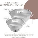 Bellemain Micro-perforated Stainless Steel Colander-Dishwasher Safe (3 QT and 5 QT) - Image 4