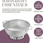 Bellemain Micro-perforated Stainless Steel Colander-Dishwasher Safe (3 QT and 5 QT) - Image 6