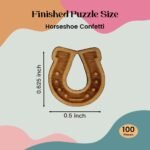 Confetti - Engraved Wood - Rustic Wooden Wedding Decor Party Table Scatter Decorations (Horseshoe) - Image 3