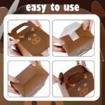 Cholemy 24 Pcs Highland Cow Treat Boxes Cowboy Gift Box Cow Print Goodie Bags Highland Cow Theme Cardboard Candy Boxes for Cowboy Cowgirl Theme Birthday Party Baby Shower Party Supplies - Image 4