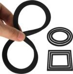 6pcs Fish Feeding Rings, Aquarium Floating Plant Rings, Round & Square Fish Feeder Rings Floating Plant Corral Fish Tank Plant Ring for Bettas, Goldfish, Turtle Aquarium Accessories (Black) - Image 6