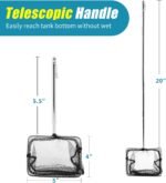 AQUANEAT Fish Net Aquarium,Fish Tank Net,Aquarium Net with Extendable Long Handle (5 Inch) - Image 4