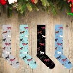 4 Pairs Funny Animal Knee Socks Novelty Animal Lovers Gifts Warm Horse Sloth Chicken Stockings for Women Men Girls (Cool Horse) - Image 8