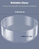 Pawfly 3 Pcs Shrimp Feeding Dish, Clear Glass Aquarium Shrimp Feeder Dish, Small Round Fish Tank Feeding Bowl, Fish Feeding Bowl, Transparent Food Bowl Tray for Fish Tanks and Terrariums - Image 5