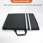 Dog Car Seat for Medium Dogs,Back Seat Extender for Dogs,Hard Bottom Dog Car Seat Cover for Back Seat,Dog Hammock for Car,Car Dog Bed,Dog Carrier for Car Truck SUV (Black, Medium Size) - Image 7