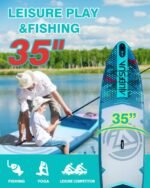Stand Up Paddle Board Inflatable Stable Sup Board with Fishing Paddleboards Accessories for Adults Youth Wide Non-Slip Deck Surfboard - Image 5