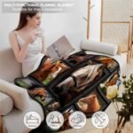 Horse Blanket Horse Gifts for Women Girls Blanket Throws Super Soft Cozy Warm Flannel Blanket for Couch Chair Bed Sofa Office,50"X60"for Teens… - Image 4