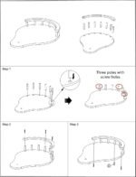 SHENGOCASE 2-Pack Cat Tree Tower Accessories Replacement Parts with Fence, Perch, Step, Platform Add-ons for Floor to Ceiling Cat Tree (13.8" x 17.7") - Image 6