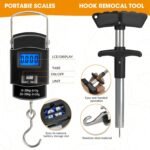 THKFISH 85Pcs Fishing Tool Kit, Fishing Backpack with Tackle Boxes Included, Fishing Pliers Kit Fishing Bait Lure Gear Kit Include Fish Hook Remover, Fishing Lures, Lip Gripper - Image 6