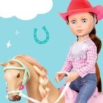 Glitter Girls Jaime Doll & Jumper Horse | 14 inch Equestrian Doll Wearing Clothes & Boots and Horse with Tan Coat and Pink Saddle - Toys for Girls 3+ Years Old - Image 9