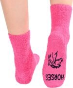 HAPPYPOP Fuzzy Animal Gifts for Girls - Cute Pig Horse Cow Goat Socks for Women Teen Girls Horse Gifts Cow Print Gifts - Image 6