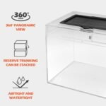 AZV Habitat Terrarium Enclosure, Small Reptile Tank with Bearded Dragon Hammock, Heat Lamp, Hide Cave for Small Reptiles, Amphibians, Lizard, Mantis, Spider, Geckos, Snake, Turtle, Frog, Chameleons - Image 6