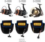 Dr.Fish Fishing Reel Cover for Spinning Reel, Fits 1000-6000 and up, Neoprene Fishing Reel Bag with Handle Slot, Spinning Reel Storage Case Pouch Reel Accessories - Image 3