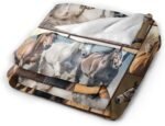 Horse Blaneket Western Horses Fleece Throw Blanket Fuzzy Plush Super Soft Cozy Warm Horse Decor Stuffed Animal Blanket Gifts for Boys Girls Kids Adult Men Women 40"x50" - Image 5