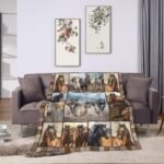 Horse Blaneket Western Horses Fleece Throw Blanket Fuzzy Plush Super Soft Cozy Warm Horse Decor Stuffed Animal Blanket Gifts for Boys Girls Kids Adult Men Women 40"x50" - Image 9