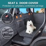 Medium Machine Washable Dog Car Seat Cover for Back Seat& Car Door Protector, Fits Sedans, Mid-Size SUV, Mid-Size Trucks - Dog Hammock for Cars- Waterproof Pet Car Accessories - Image 3