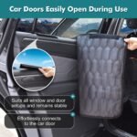 Medium Machine Washable Dog Car Seat Cover for Back Seat& Car Door Protector, Fits Sedans, Mid-Size SUV, Mid-Size Trucks - Dog Hammock for Cars- Waterproof Pet Car Accessories - Image 5